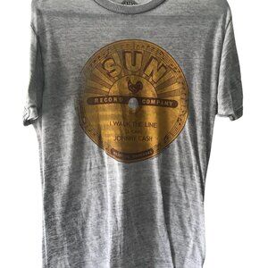 Johnny Cash "I Walk the Line" Record Graphic Tee - Size M